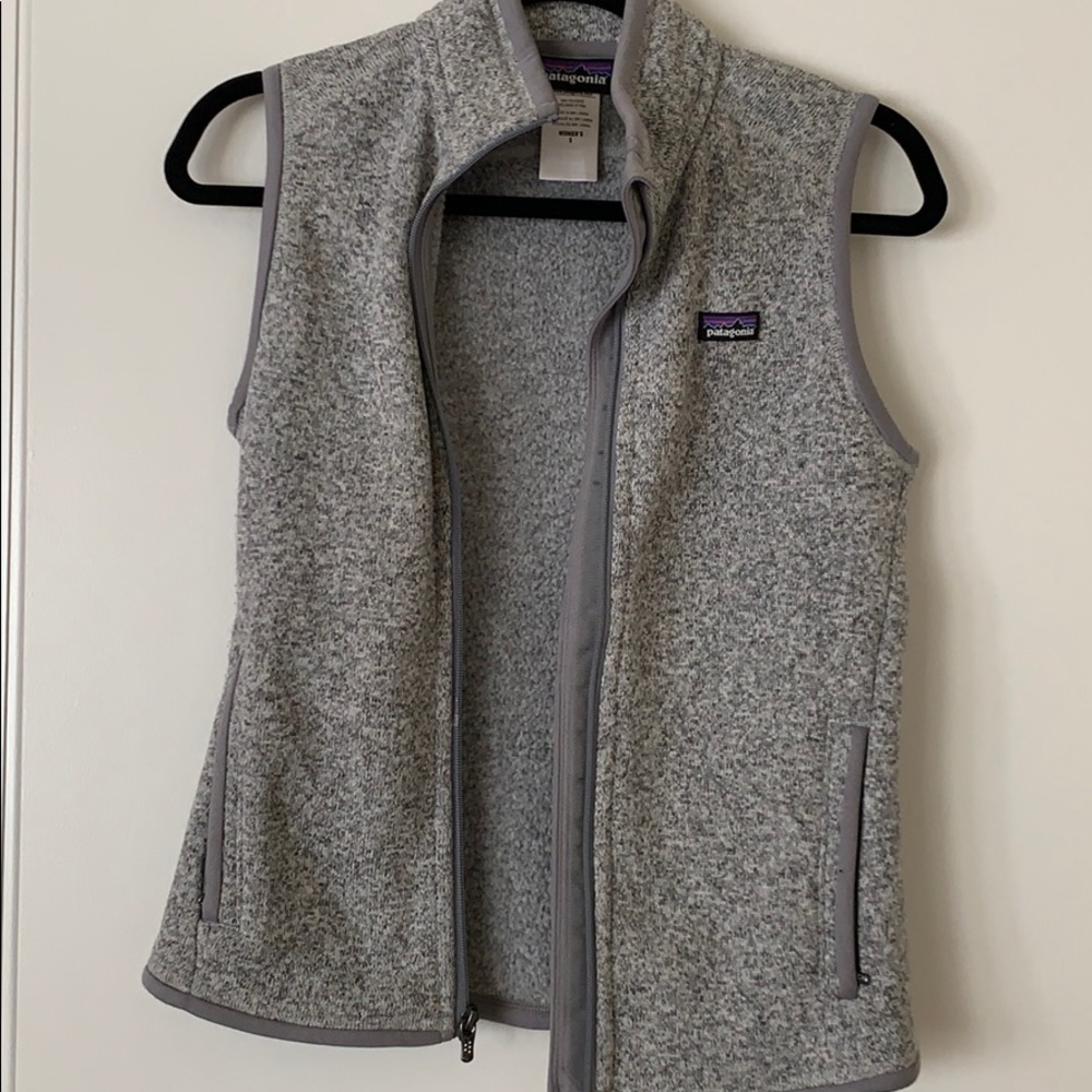 patagonia better sweater vest size small gray